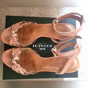 Coach Meg Matte Calf/Land Beechwood Sandals